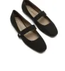 FIFER MARY JANE SUEDE FLAT sold by La CANADIENNE