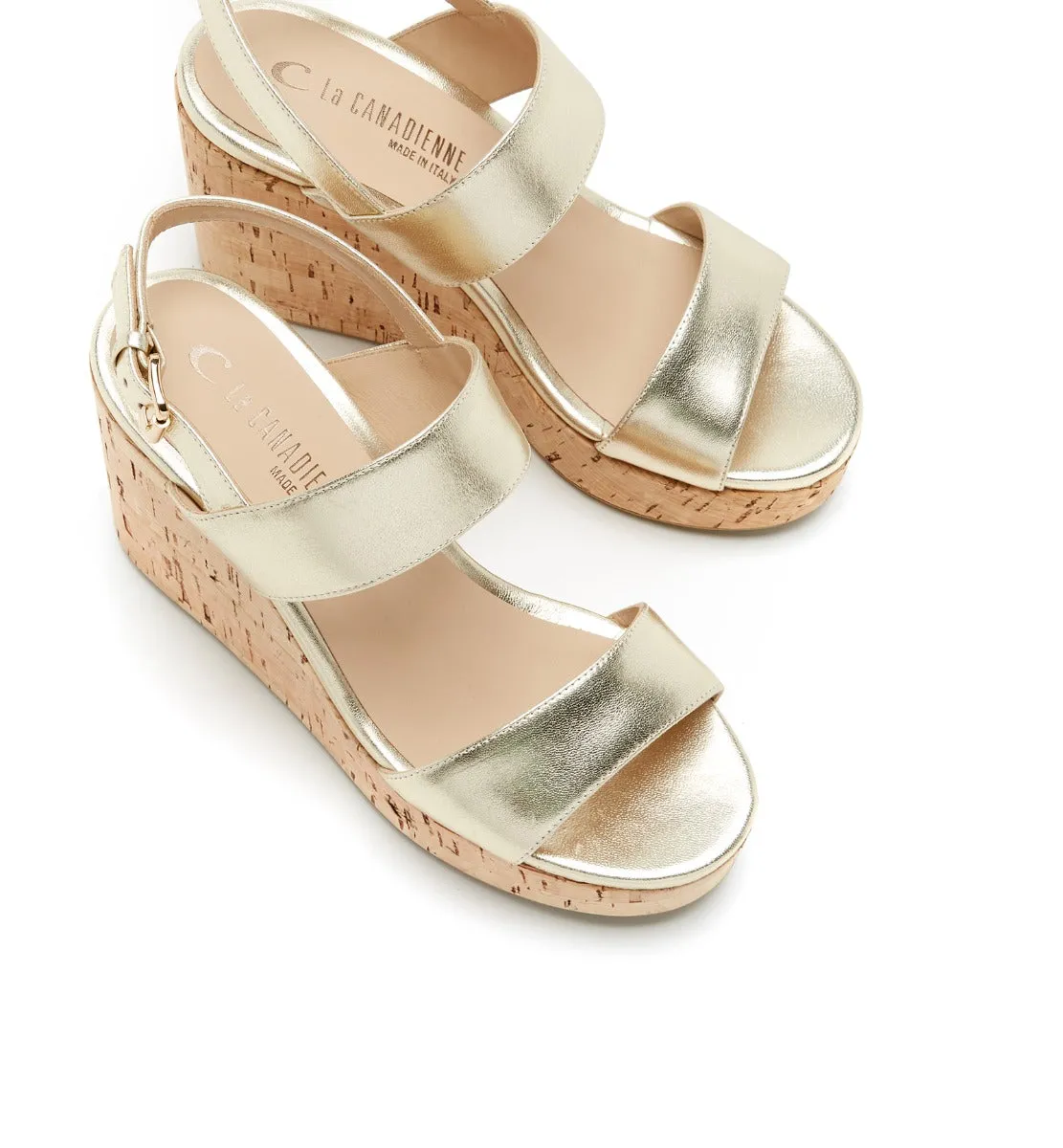 FIRENZECORK LEATHER WEDGE SANDAL sold by La CANADIENNE product image thumbnail 3