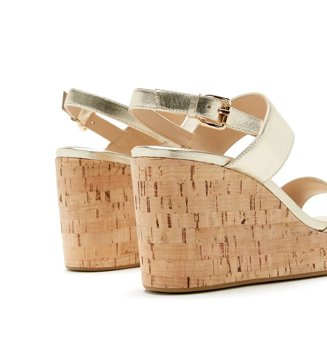 FIRENZECORK LEATHER WEDGE SANDAL sold by La CANADIENNE product image thumbnail 4