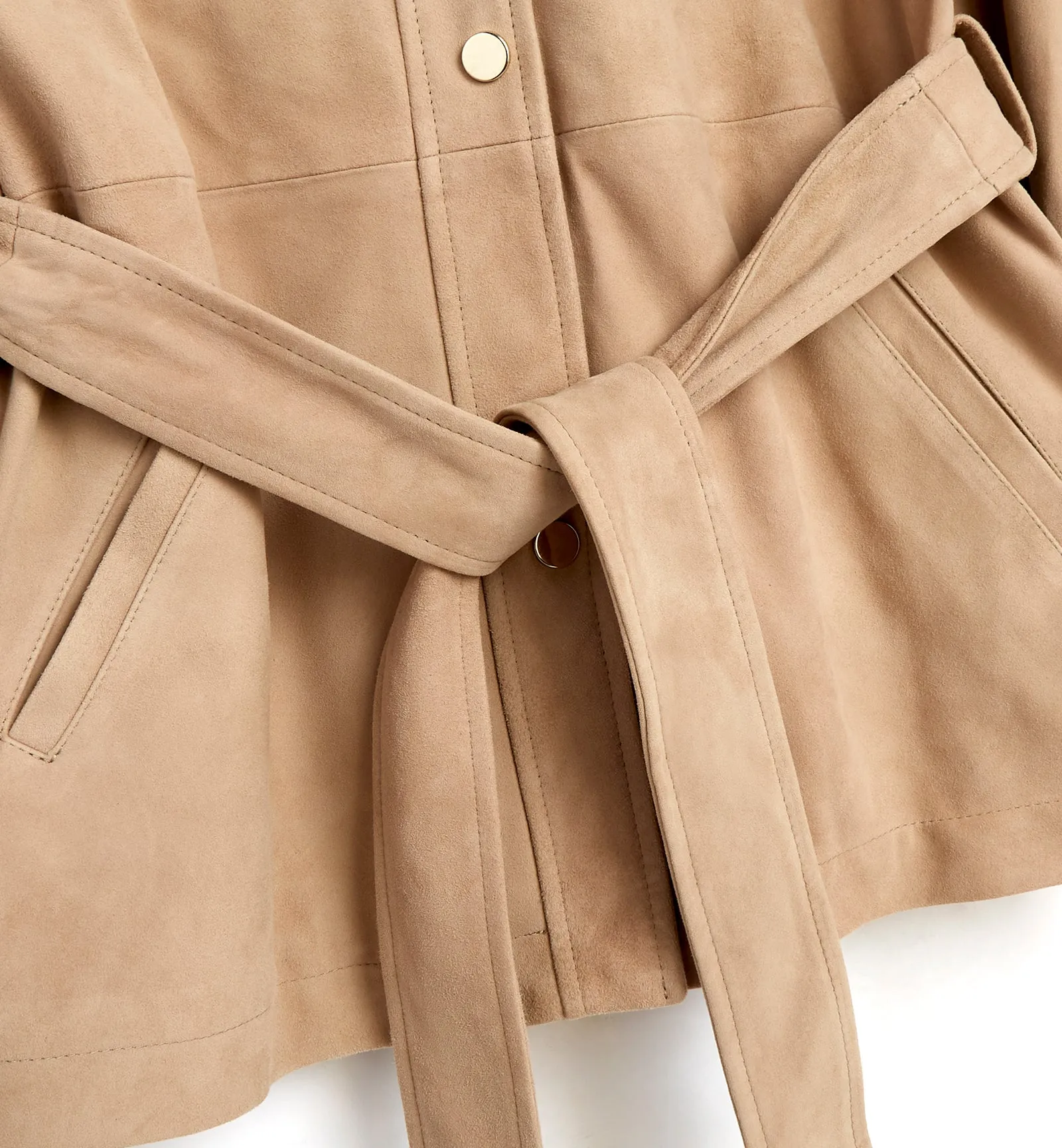 NALINI BELTED SUEDE SHIRT JACKET sold by La CANADIENNE product image thumbnail 5