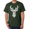 Santa's Reindeer  - Men's Word Art T-Shirt sold by LA Pop Art