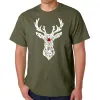 Santa's Reindeer  - Men's Word Art T-Shirt sold by LA Pop Art