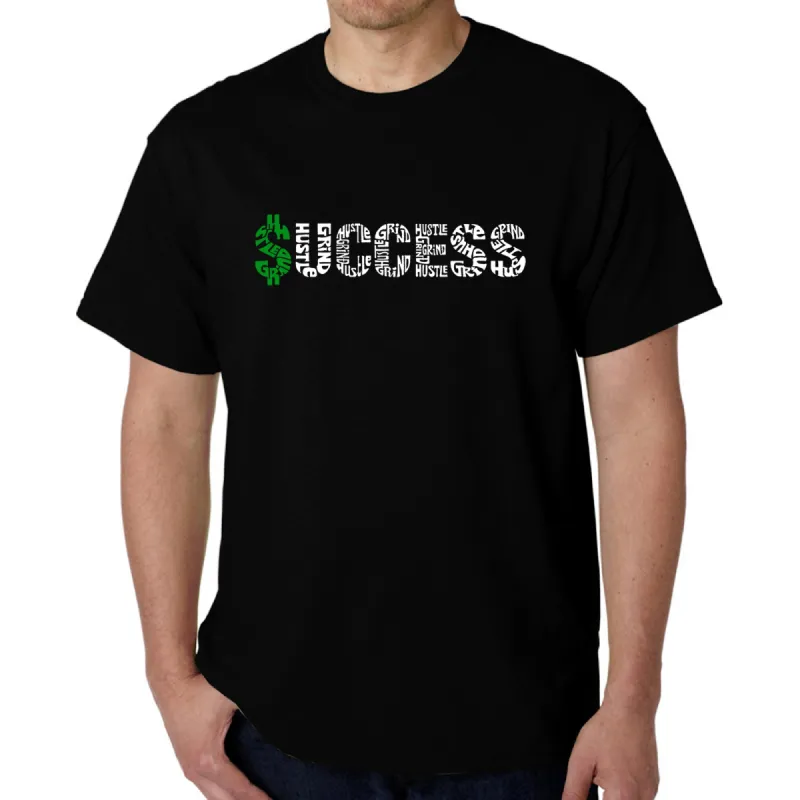 Success  - Men's Word Art T-Shirt sold by LA Pop Art
