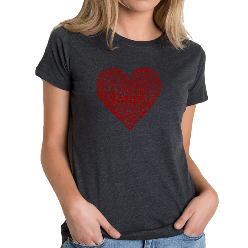 Love Yourself - Women's Premium Blend Word Art T-Shirt sold by LA Pop Art