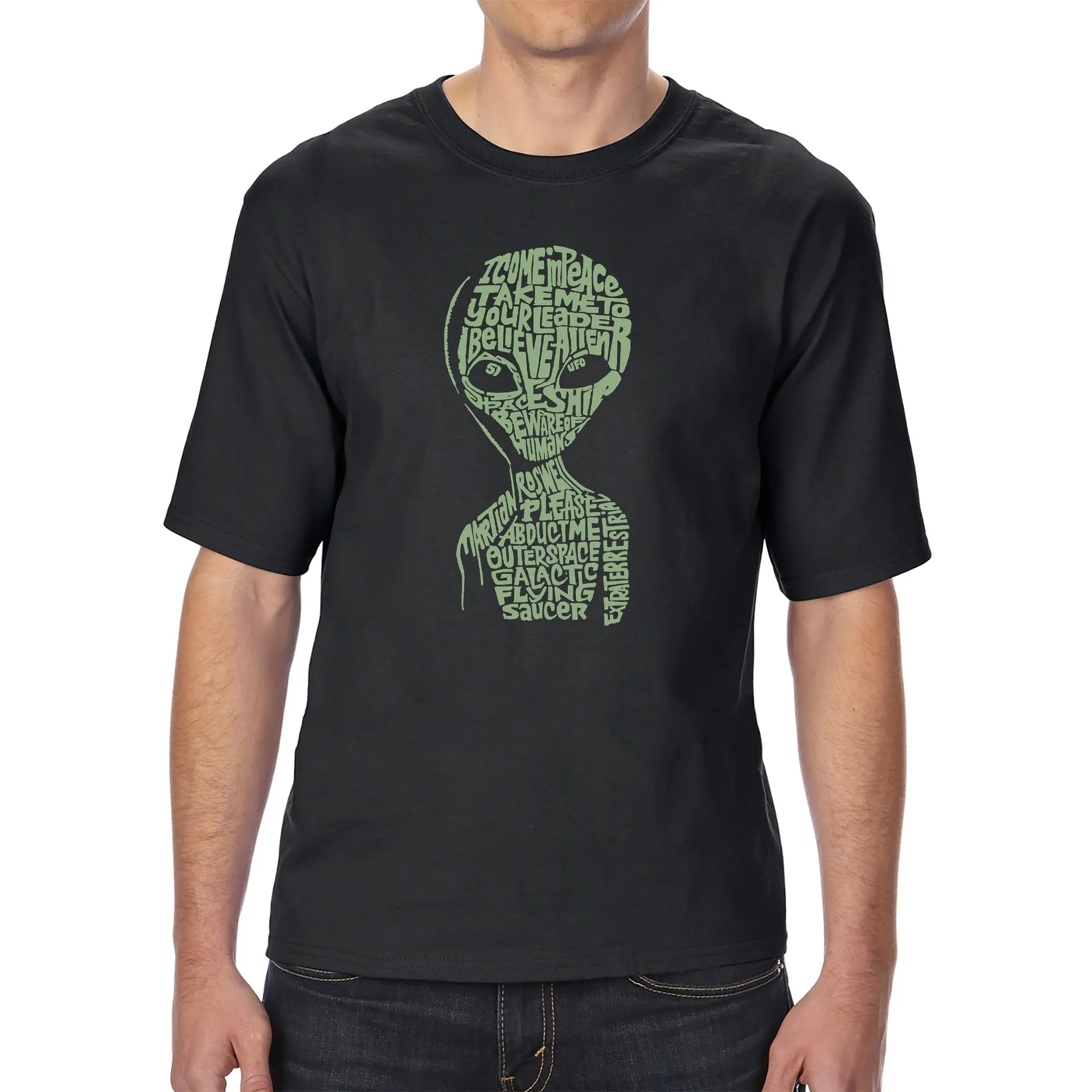 Alien - Men's Tall Word Art T-Shirt sold by LA Pop Art