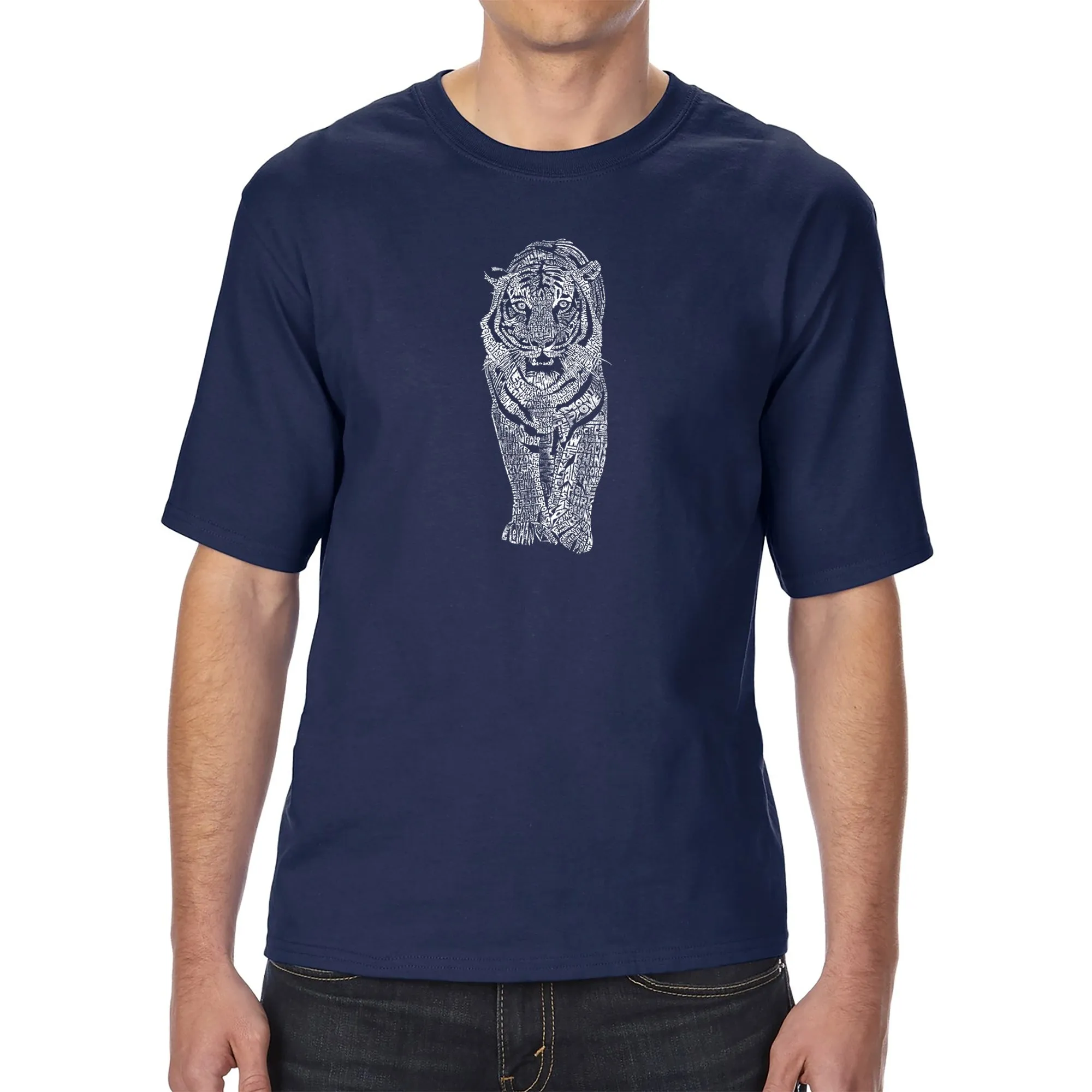 TIGER - Men's Tall Word Art T-Shirt sold by LA Pop Art product image thumbnail 3