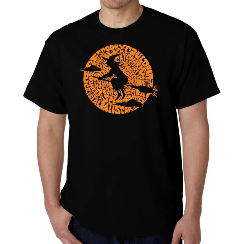 Spooky Witch - Men's Word Art T-Shirt sold by LA Pop Art
