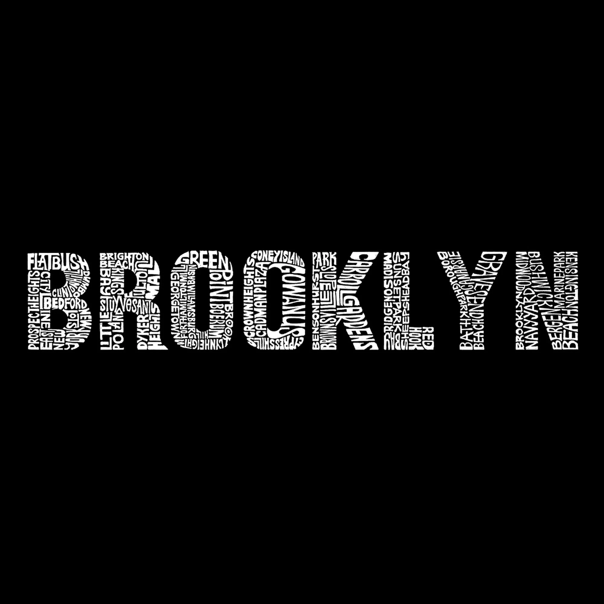 BROOKLYN NEIGHBORHOODS - Full Length Word Art Apron sold by LA Pop Art product image thumbnail 2