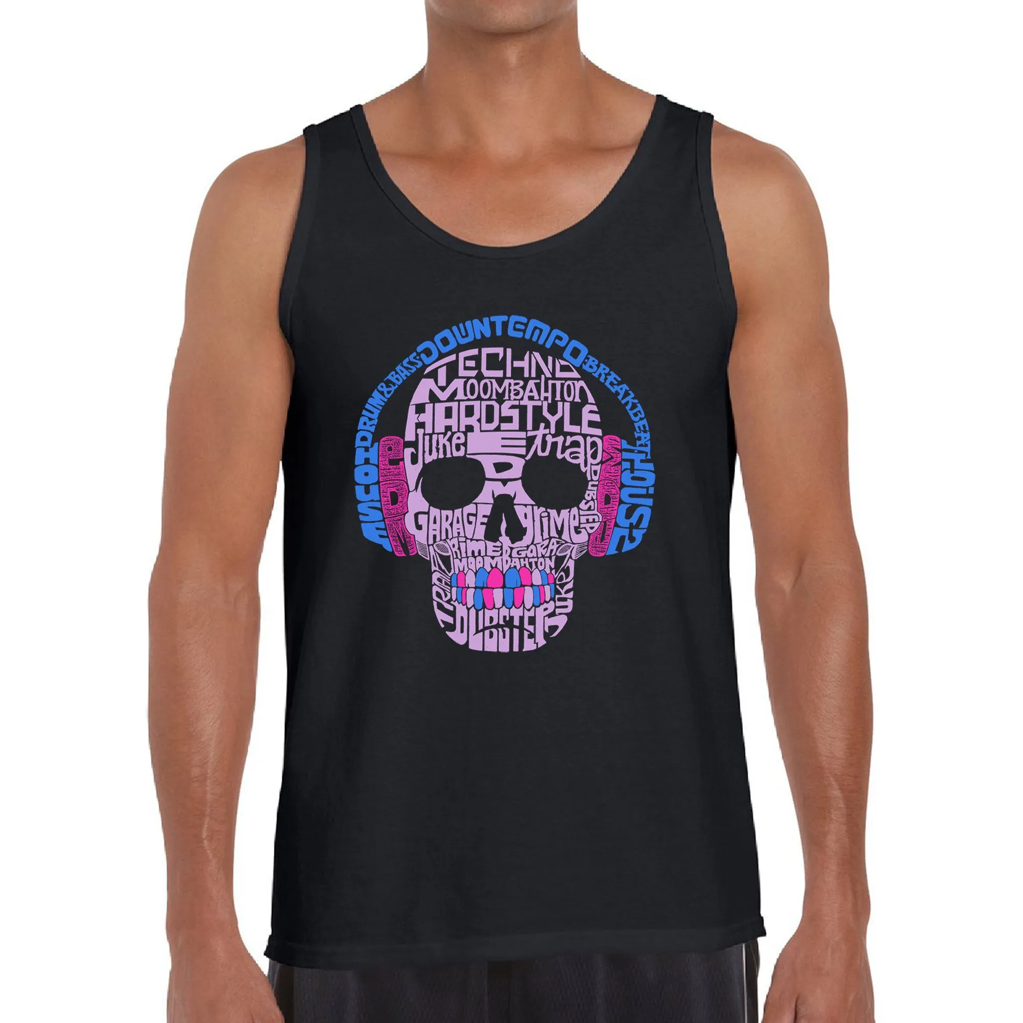 Styles of EDM Music - Men's Word Art Tank Top sold by LA Pop Art