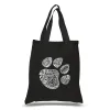 Cat Paw - Small Word Art Tote Bag sold by LA Pop Art