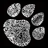 Cat Paw - Small Word Art Tote Bag sold by LA Pop Art
