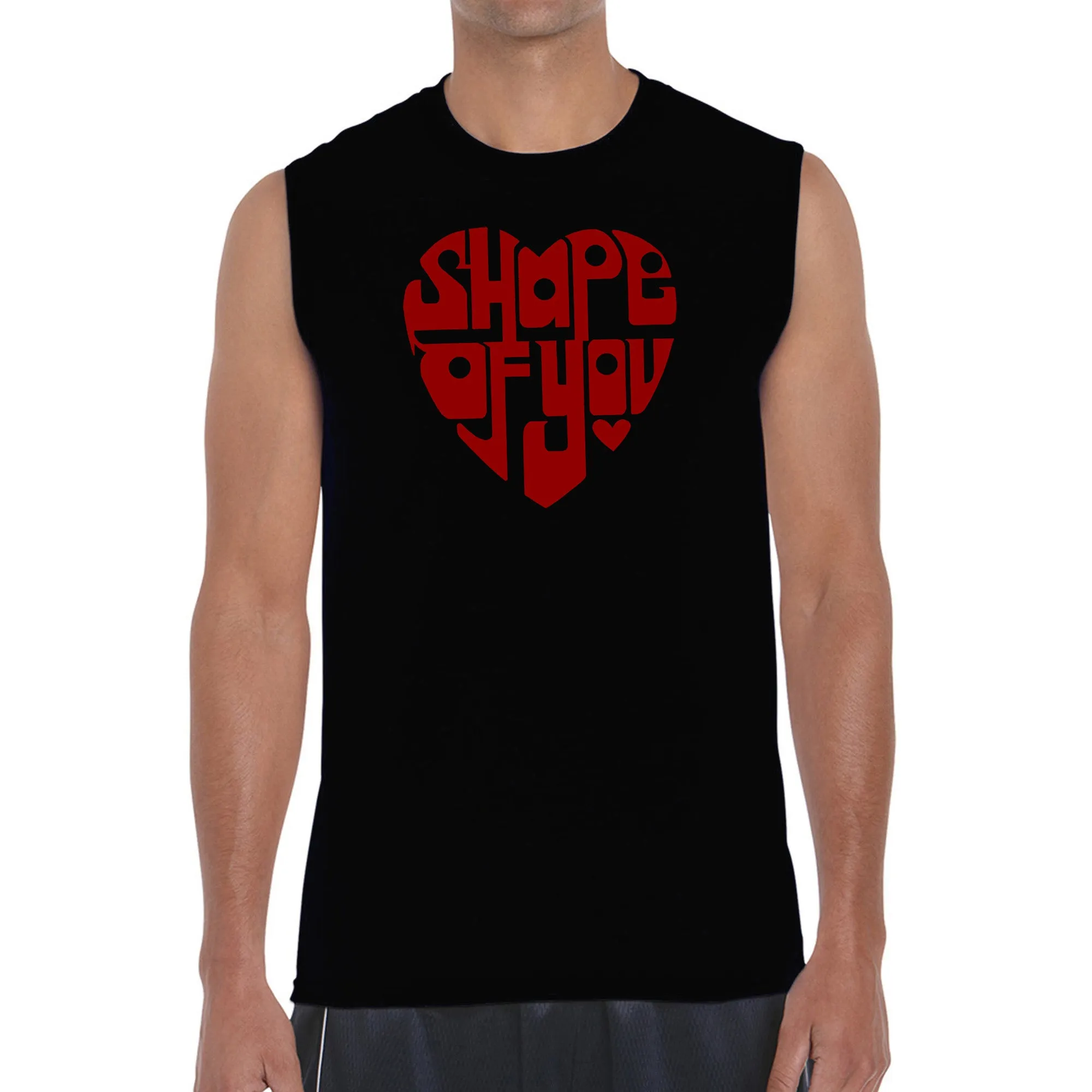 Shape of You - Men's Word Art Sleeveless T-Shirt sold by LA Pop Art