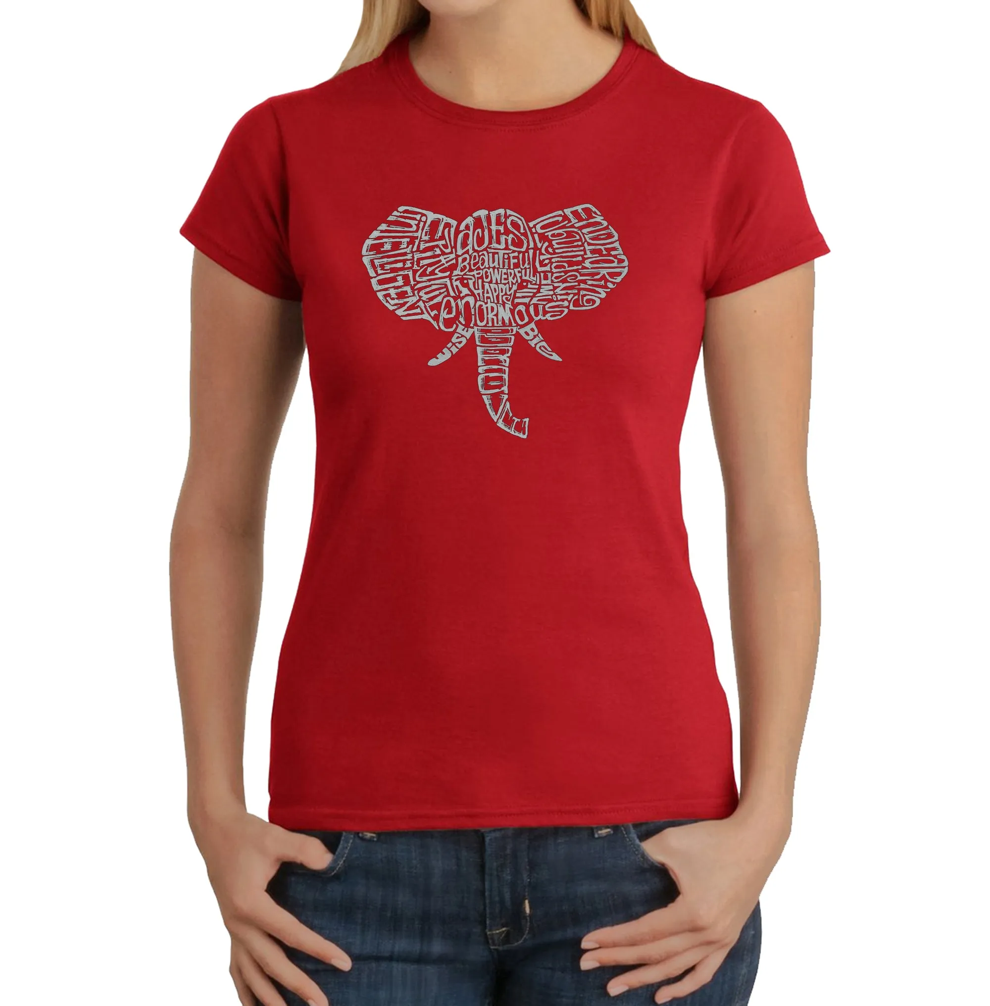Tusks - Women's Word Art T-Shirt sold by LA Pop Art product image thumbnail 5