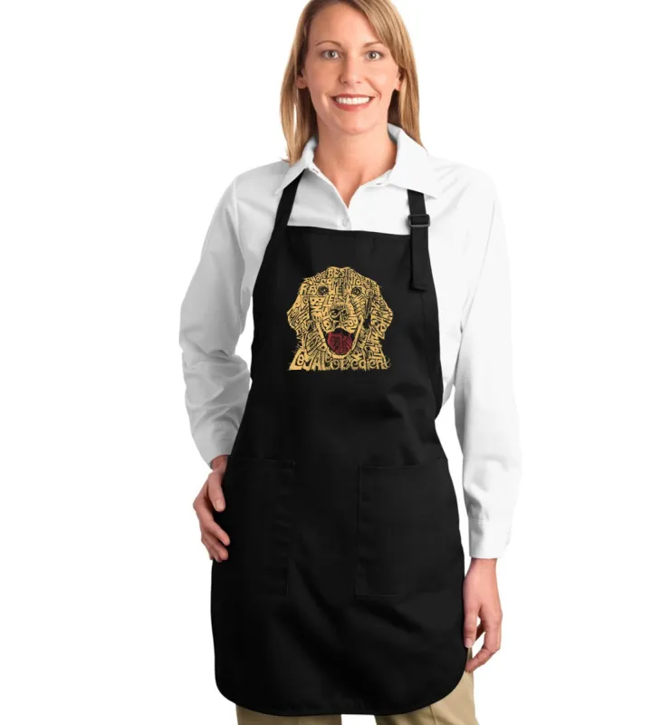 Dog - Full Length Word Art Apron sold by LA Pop Art
