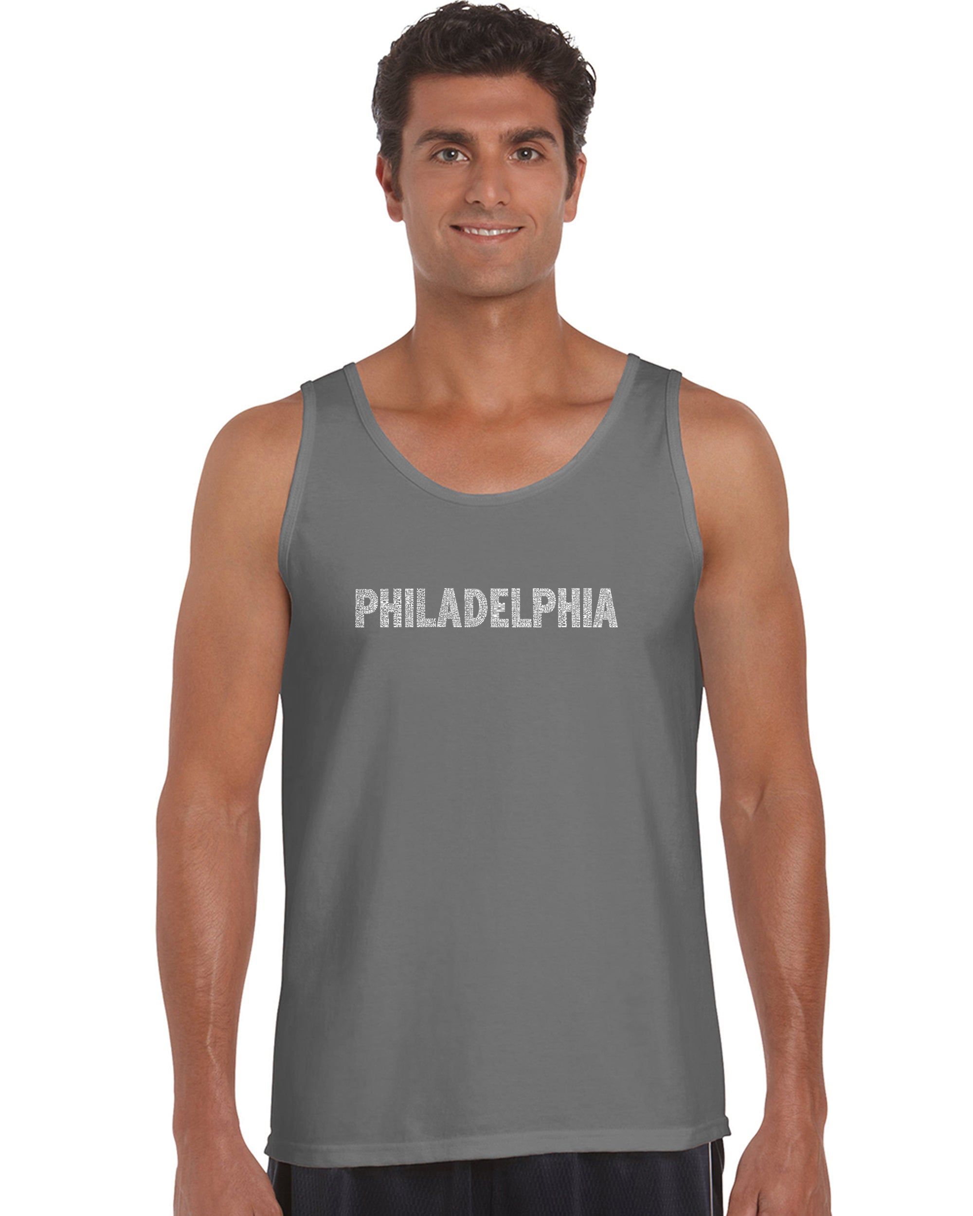 PHILADELPHIA NEIGHBORHOODS - Men's Word Art Tank Top sold by LA Pop Art product image thumbnail 5