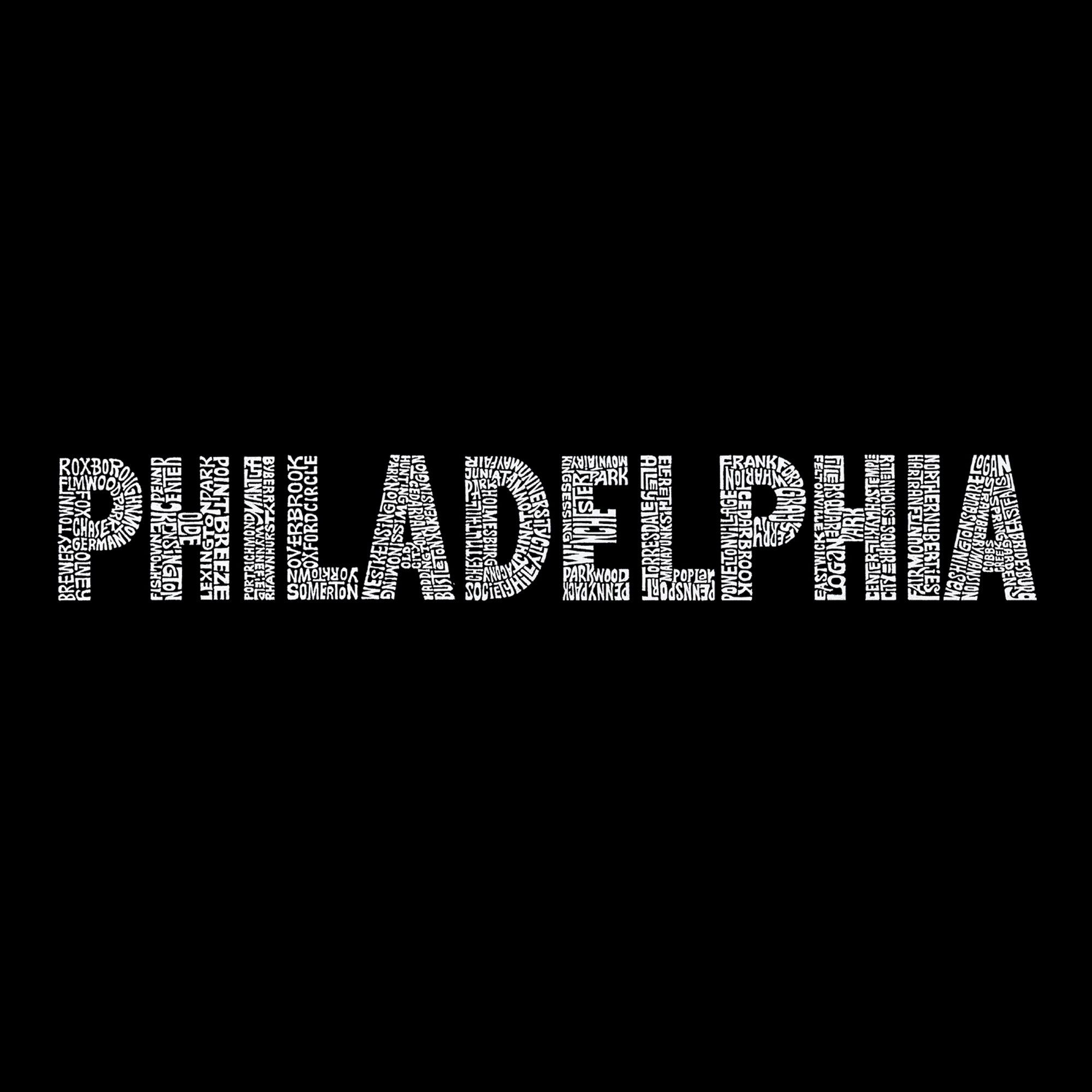 PHILADELPHIA NEIGHBORHOODS - Men's Word Art Tank Top sold by LA Pop Art product image thumbnail 2