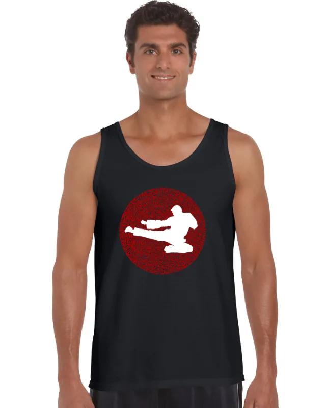 Types of Martial Arts - Men's Word Art Tank Top sold by LA Pop Art