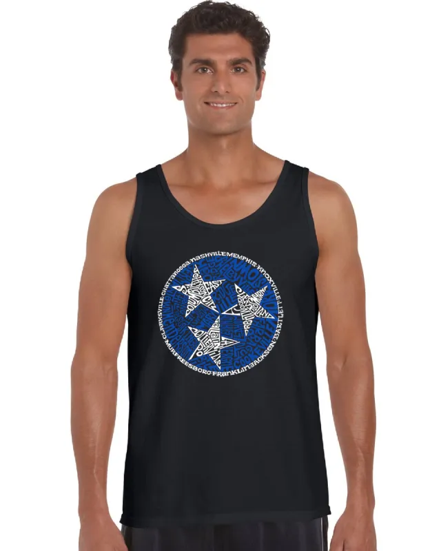 Tennessee Tristar - Men's Word Art Tank Top sold by LA Pop Art