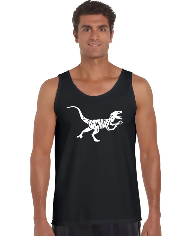 Velociraptor - Men's Word Art Tank Top sold by LA Pop Art