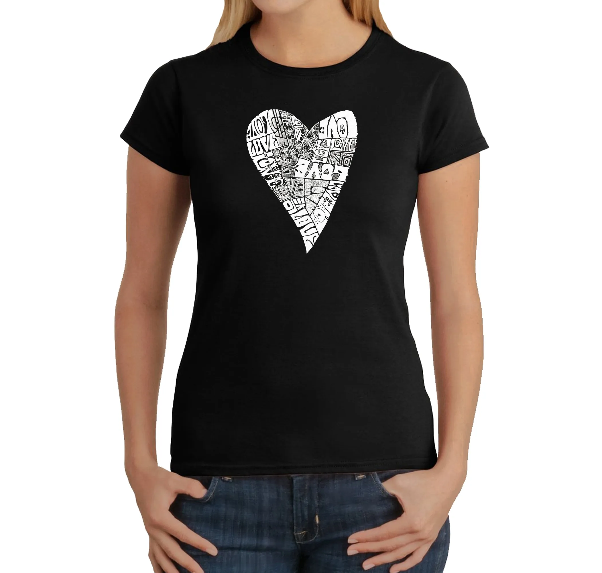 Lots of Love - Women's Word Art T-Shirt sold by LA Pop Art