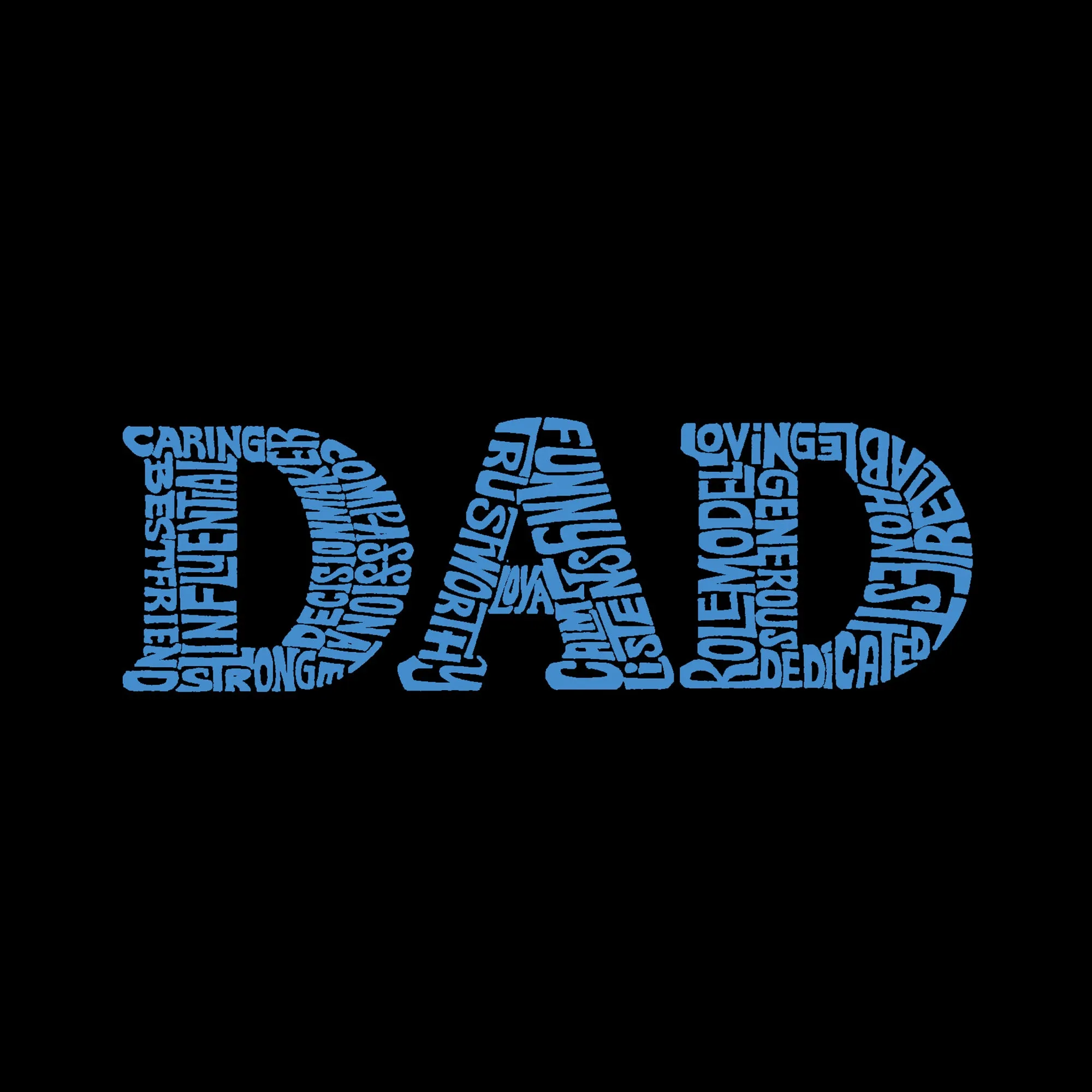 Dad - Men's Premium Blend Word Art Tshirt sold by LA Pop Art product image thumbnail 2