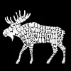 Moose - Men's Word Art Long Sleeve T-Shirt sold by LA Pop Art