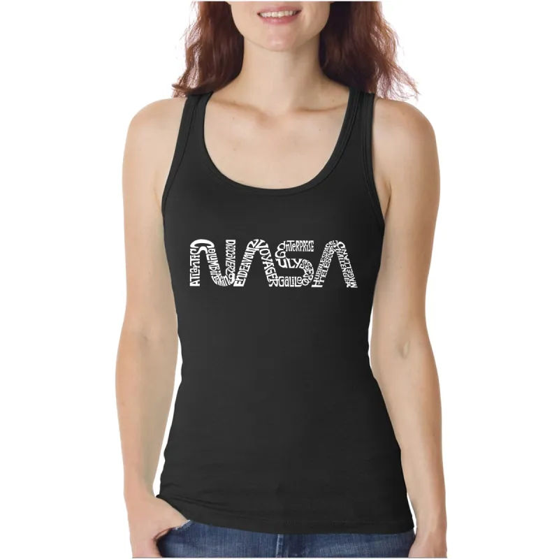 Worm Nasa - Women's Word Art Tank Top sold by LA Pop Art