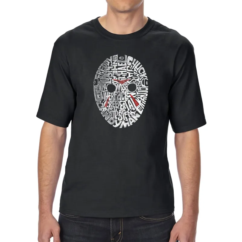 Slasher Movie Villians - Men's Tall Word Art T-Shirt sold by LA Pop Art