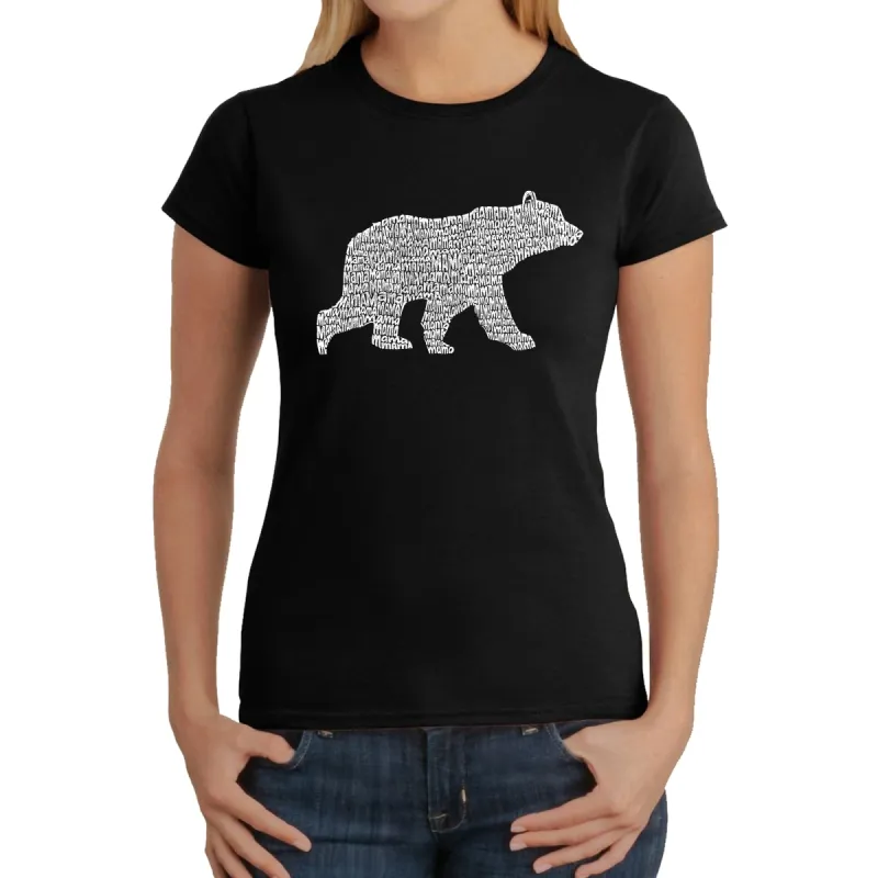 Mama Bear  - Women's Word Art T-Shirt sold by LA Pop Art
