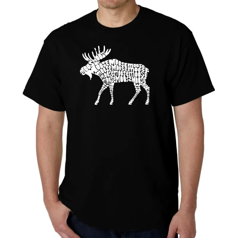 Moose  - Men's Word Art T-Shirt sold by LA Pop Art