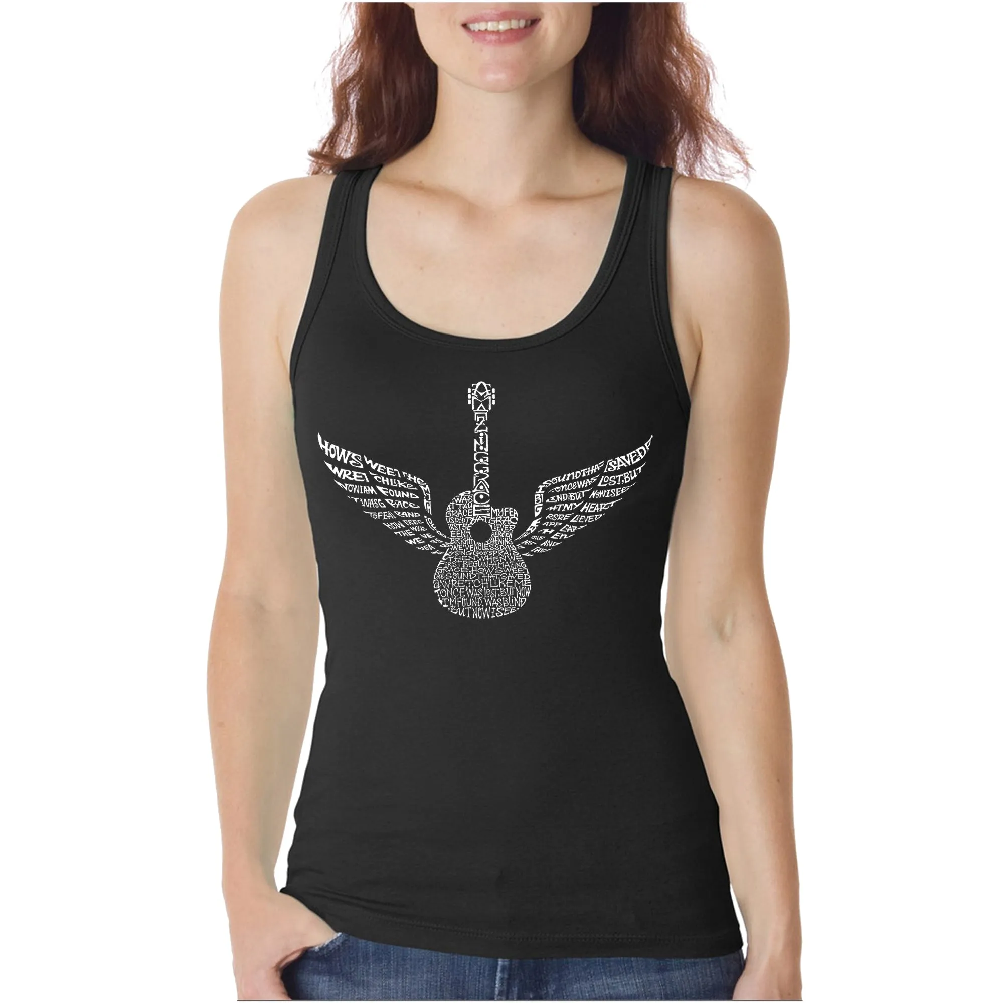 Amazing Grace - Women's Word Art Tank Top sold by LA Pop Art
