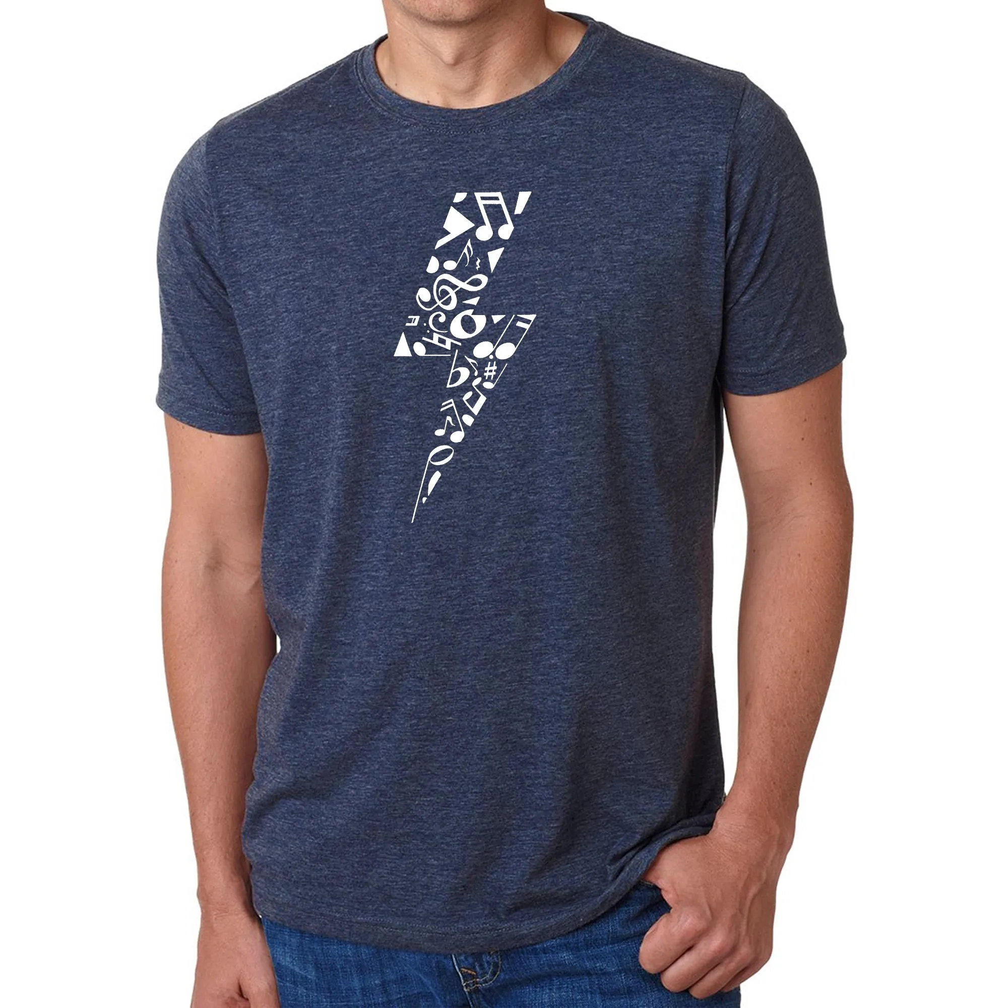 Lightning Bolt - Men's Premium Blend Word Art T-Shirt sold by LA Pop Art product image thumbnail 3