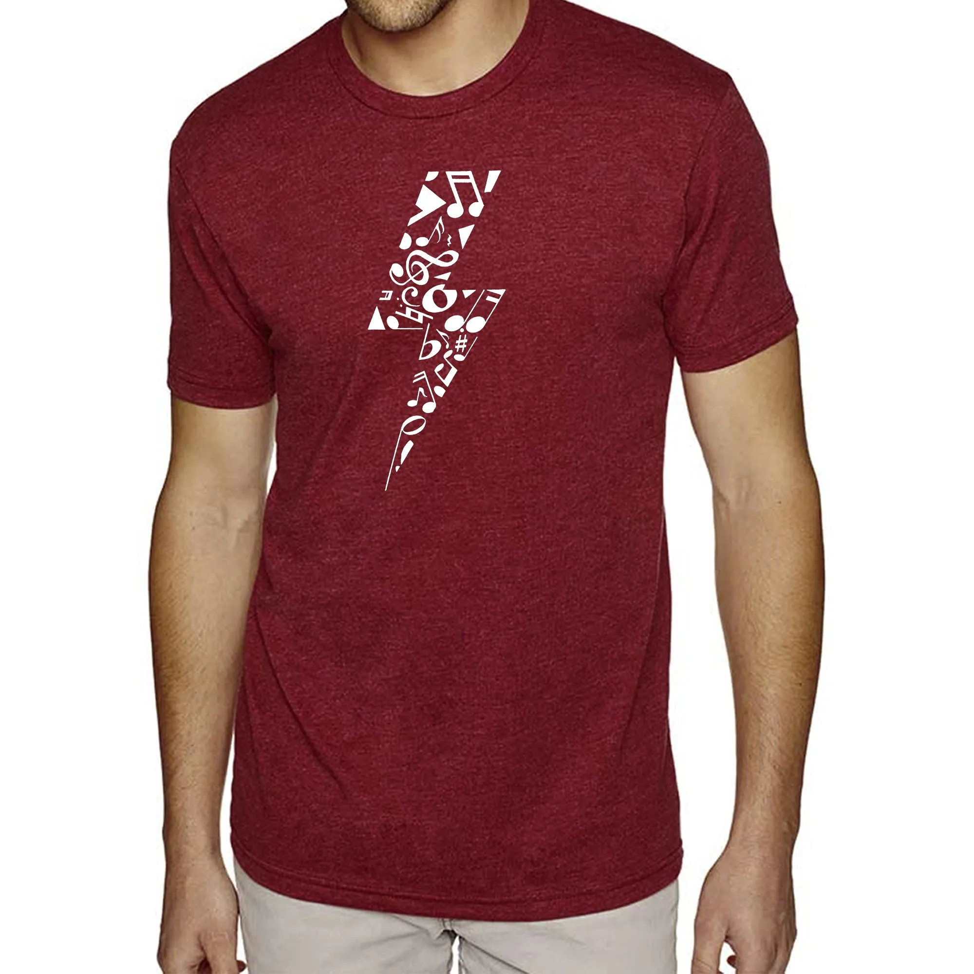 Lightning Bolt - Men's Premium Blend Word Art T-Shirt sold by LA Pop Art product image thumbnail 5
