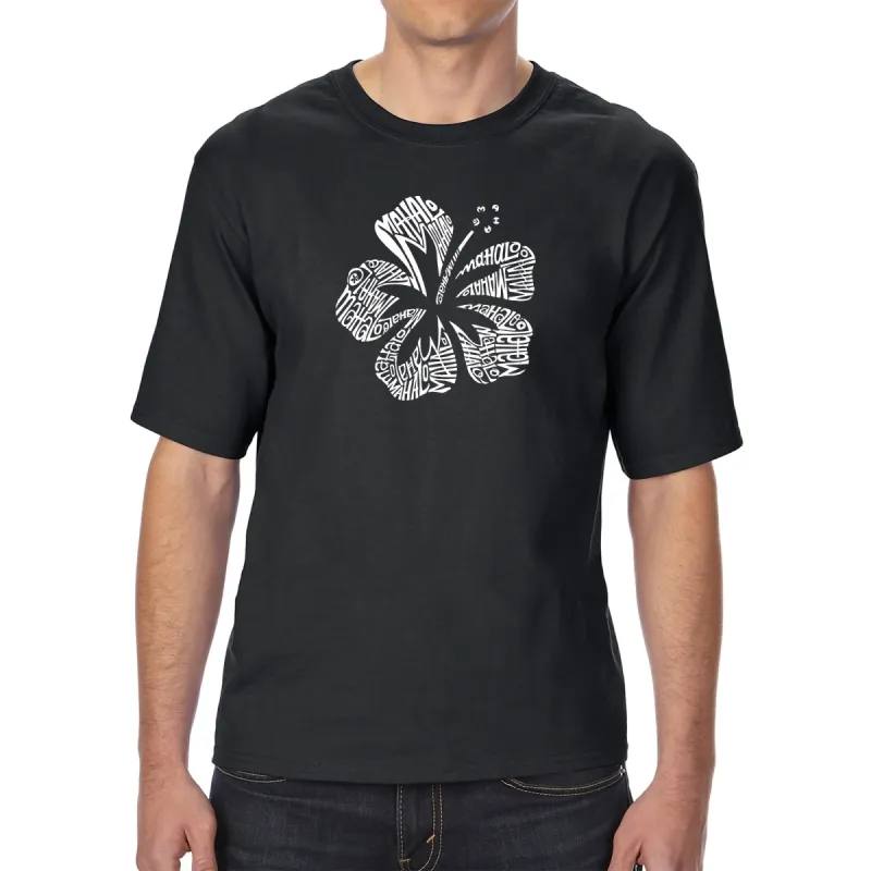 Mahalo - Men's Tall Word Art T-Shirt sold by LA Pop Art