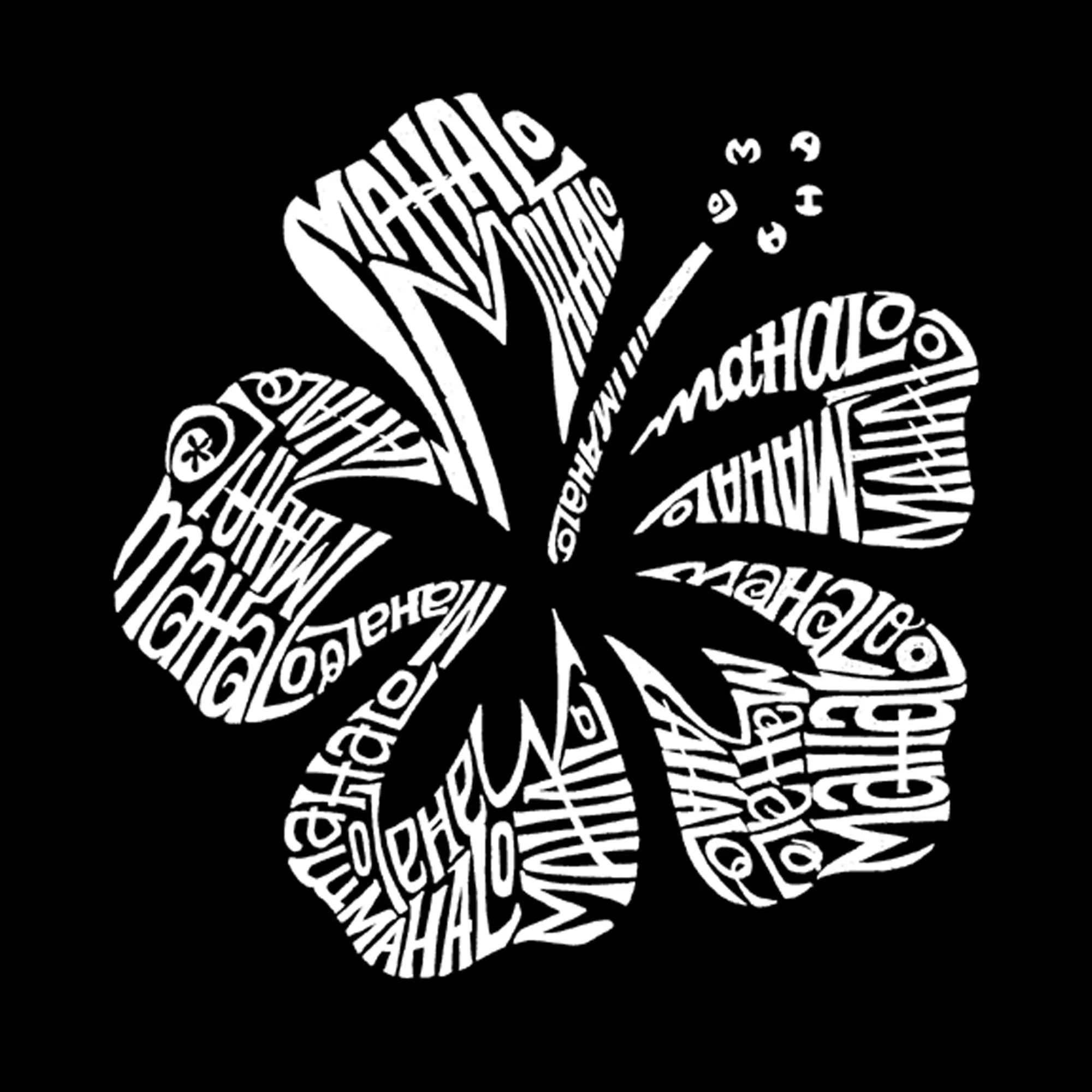 Mahalo - Full Length Word Art Apron sold by LA Pop Art product image thumbnail 2