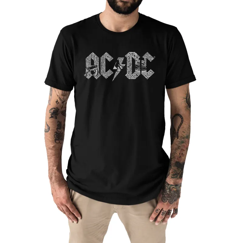 AC/DC - Men's Premium Blend Word Art T-Shirt sold by LA Pop Art