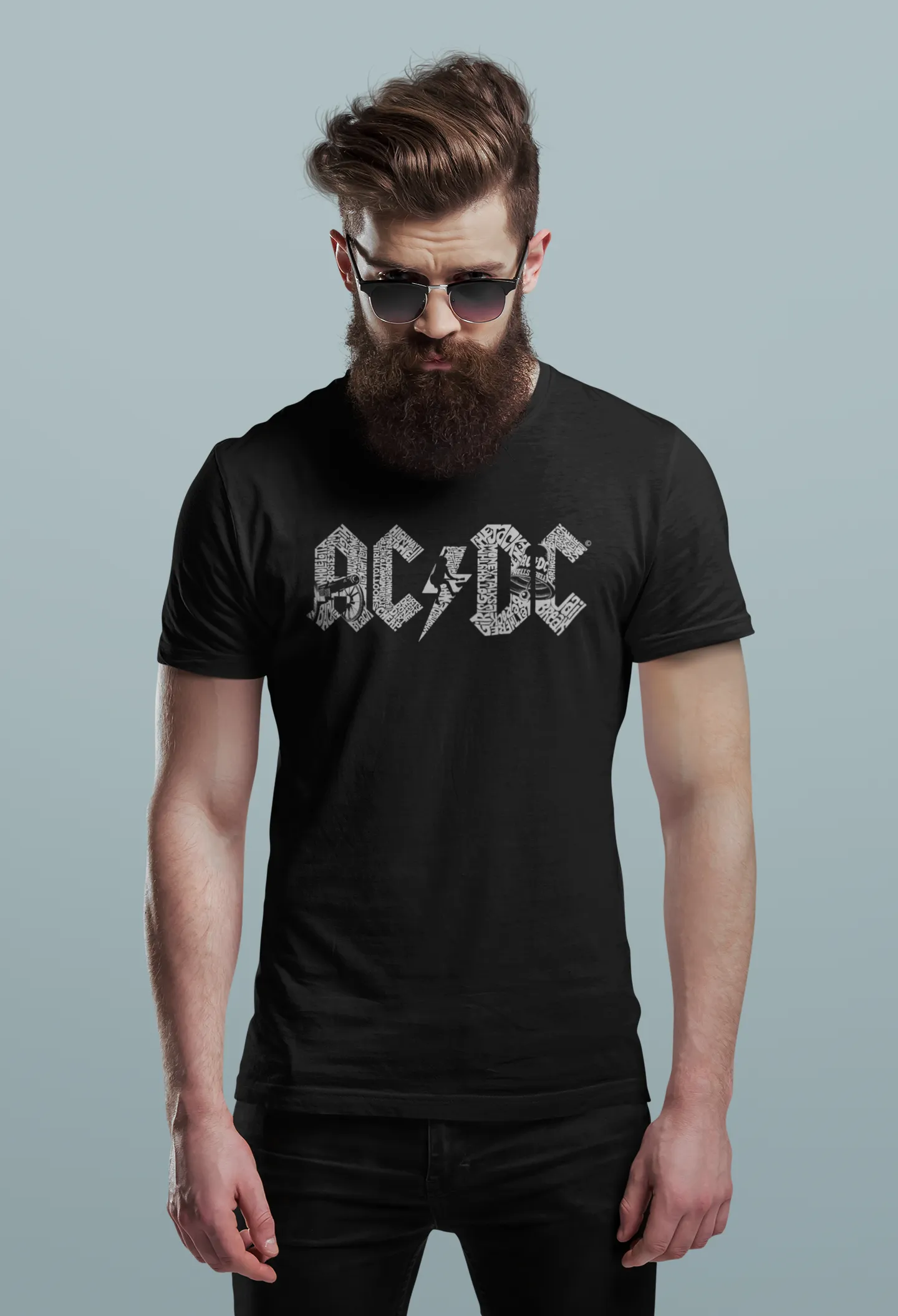 AC/DC - Men's Premium Blend Word Art T-Shirt sold by LA Pop Art product image thumbnail 3