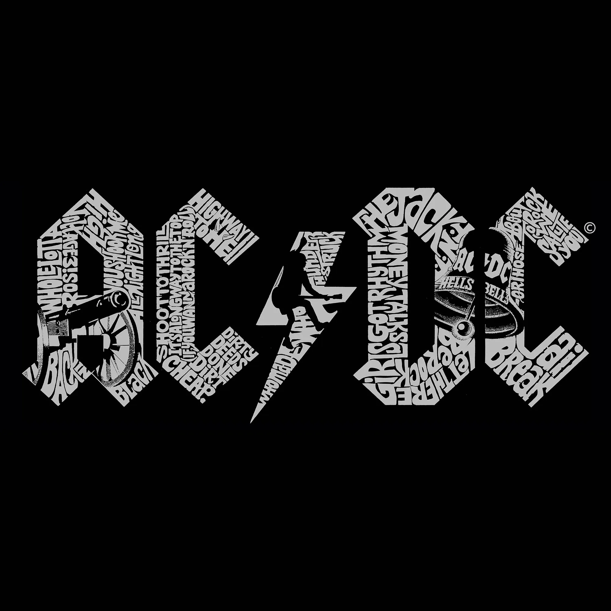 AC/DC - Men's Premium Blend Word Art T-Shirt sold by LA Pop Art product image thumbnail 2