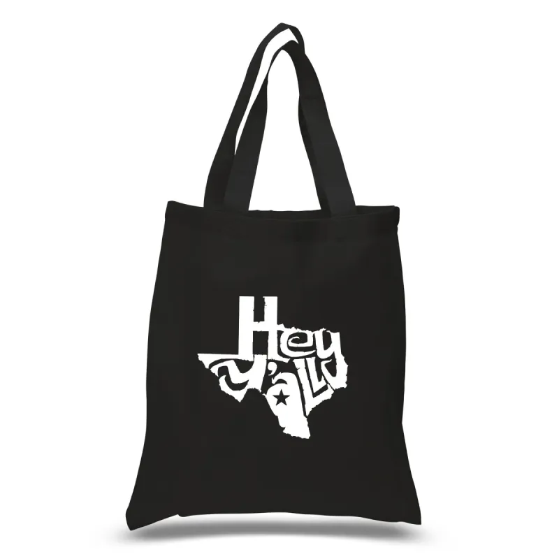 Hey Yall - Small Word Art Tote Bag sold by LA Pop Art