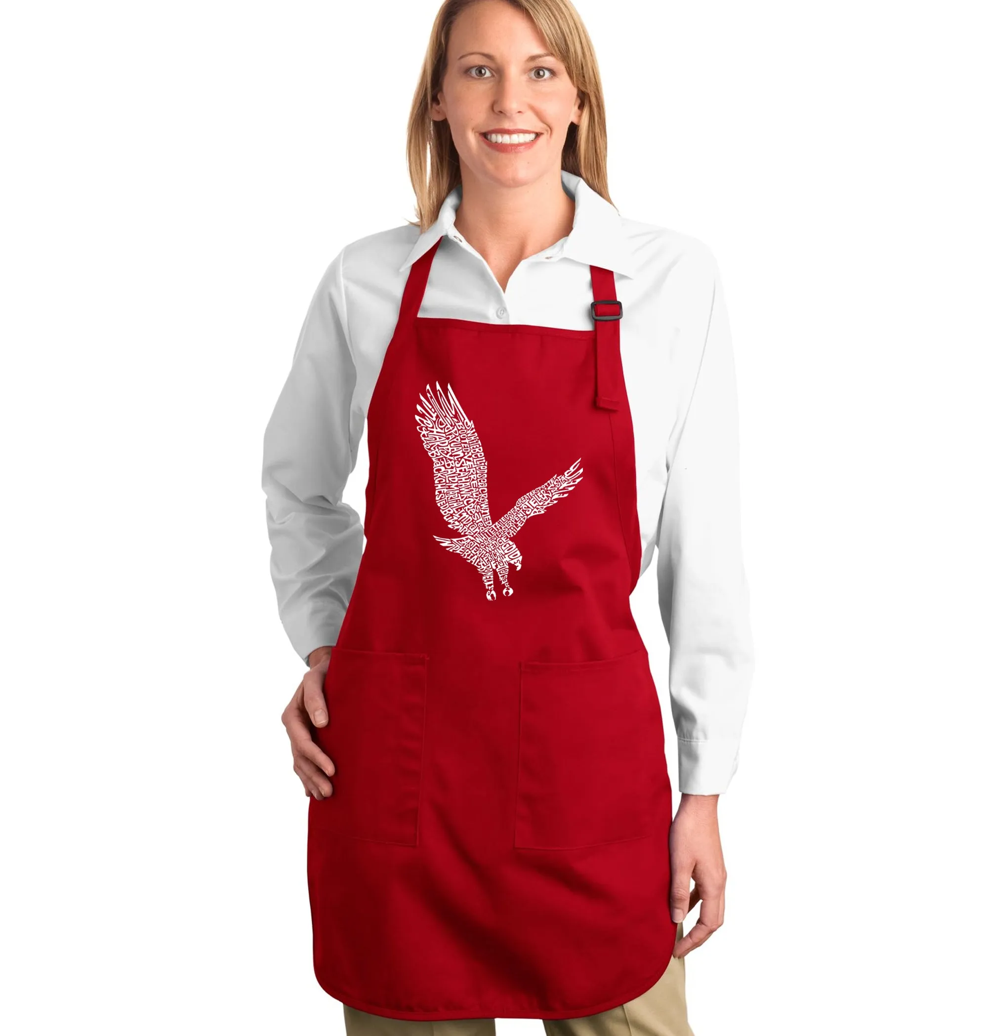 Eagle - Full Length Word Art Apron sold by LA Pop Art product image thumbnail 3