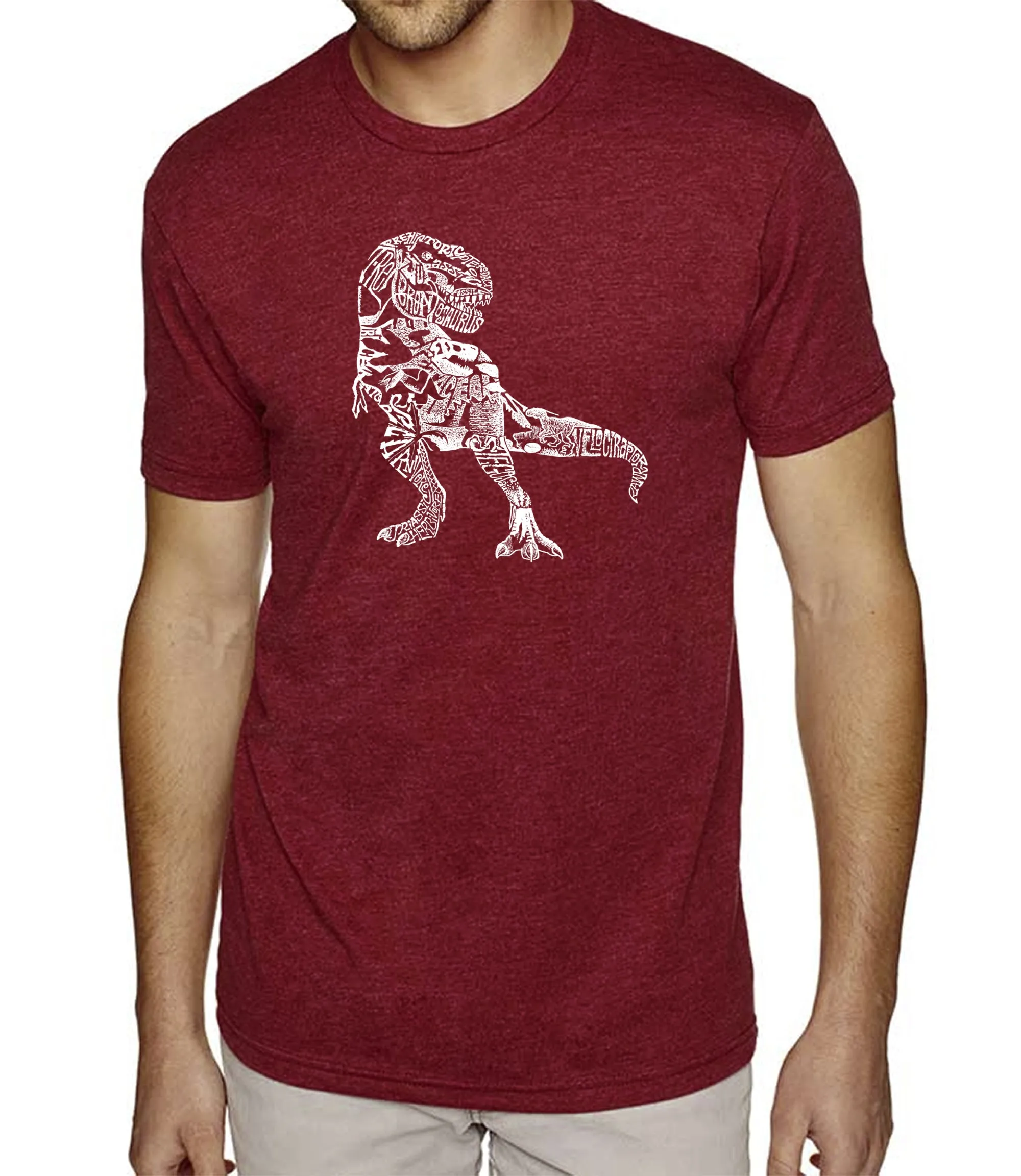 Dino Pics - Men's Premium Blend Word Art T-Shirt sold by LA Pop Art product image thumbnail 4