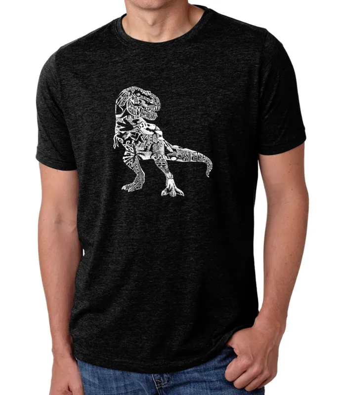 Dino Pics - Men's Premium Blend Word Art T-Shirt sold by LA Pop Art