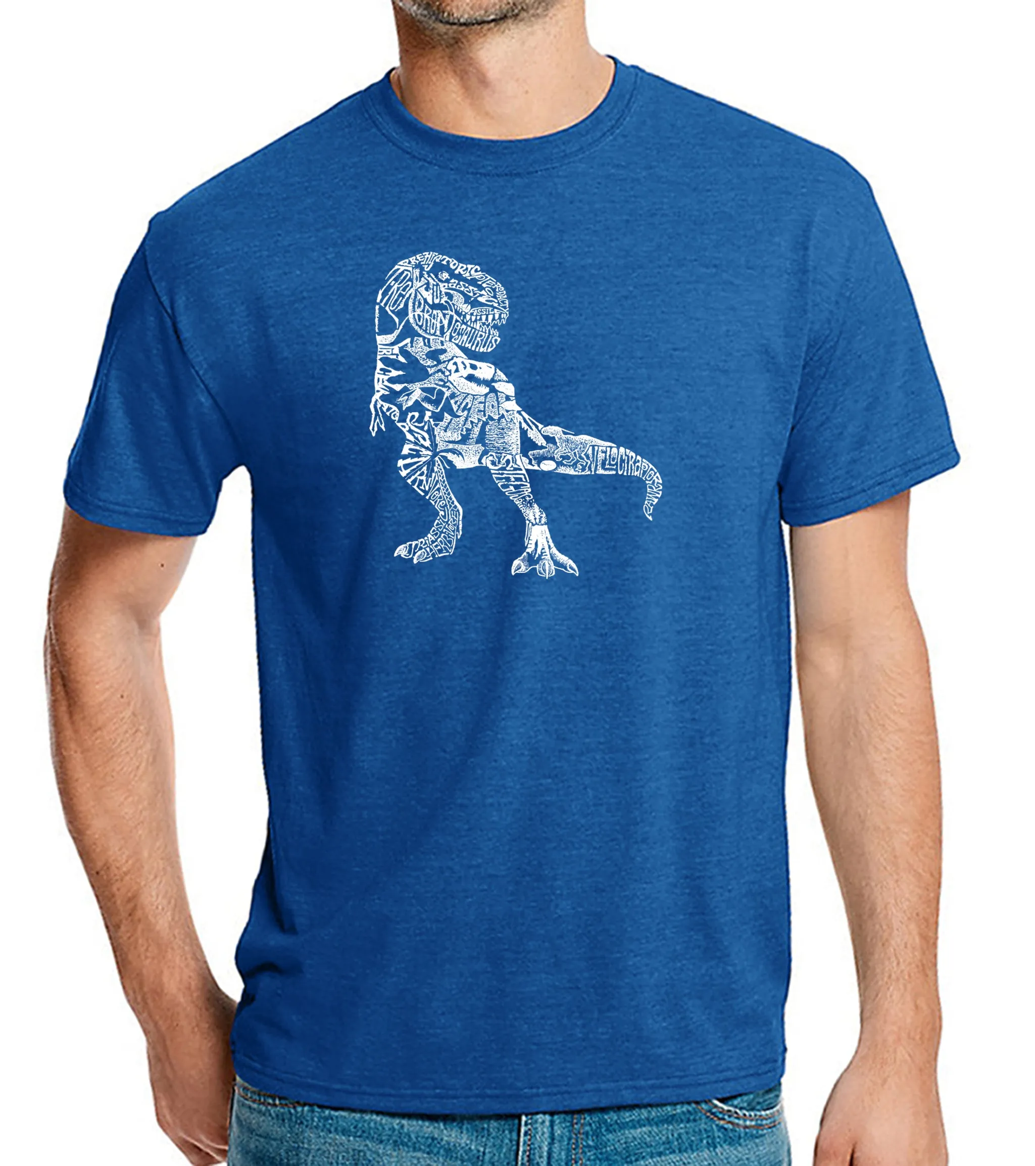 Dino Pics - Men's Premium Blend Word Art T-Shirt sold by LA Pop Art product image thumbnail 5