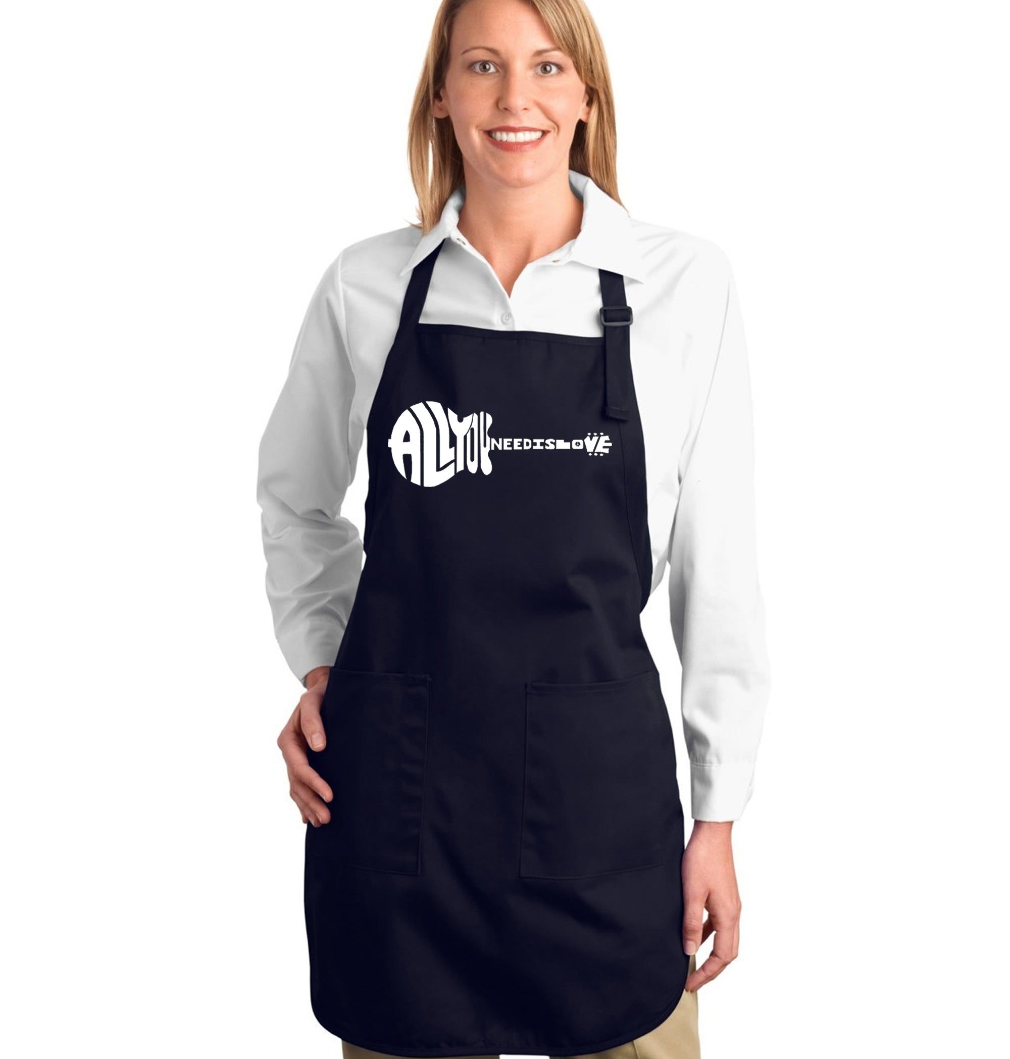 All You Need Is Love - Full Length Word Art Apron sold by LA Pop Art product image thumbnail 4