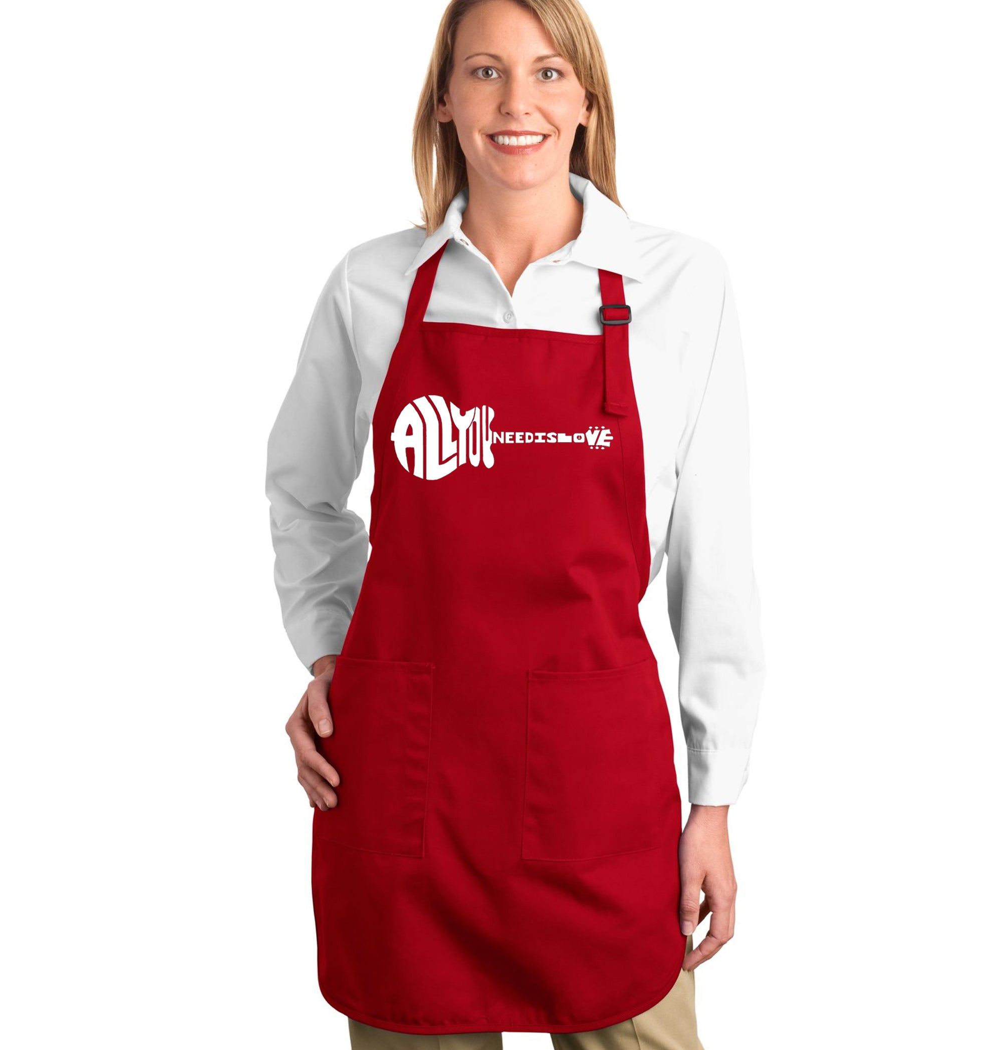 All You Need Is Love - Full Length Word Art Apron sold by LA Pop Art product image thumbnail 3