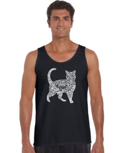 Cat - Men's Word Art Tank Top sold by LA Pop Art