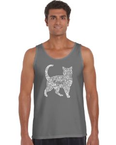 Cat - Men's Word Art Tank Top sold by LA Pop Art