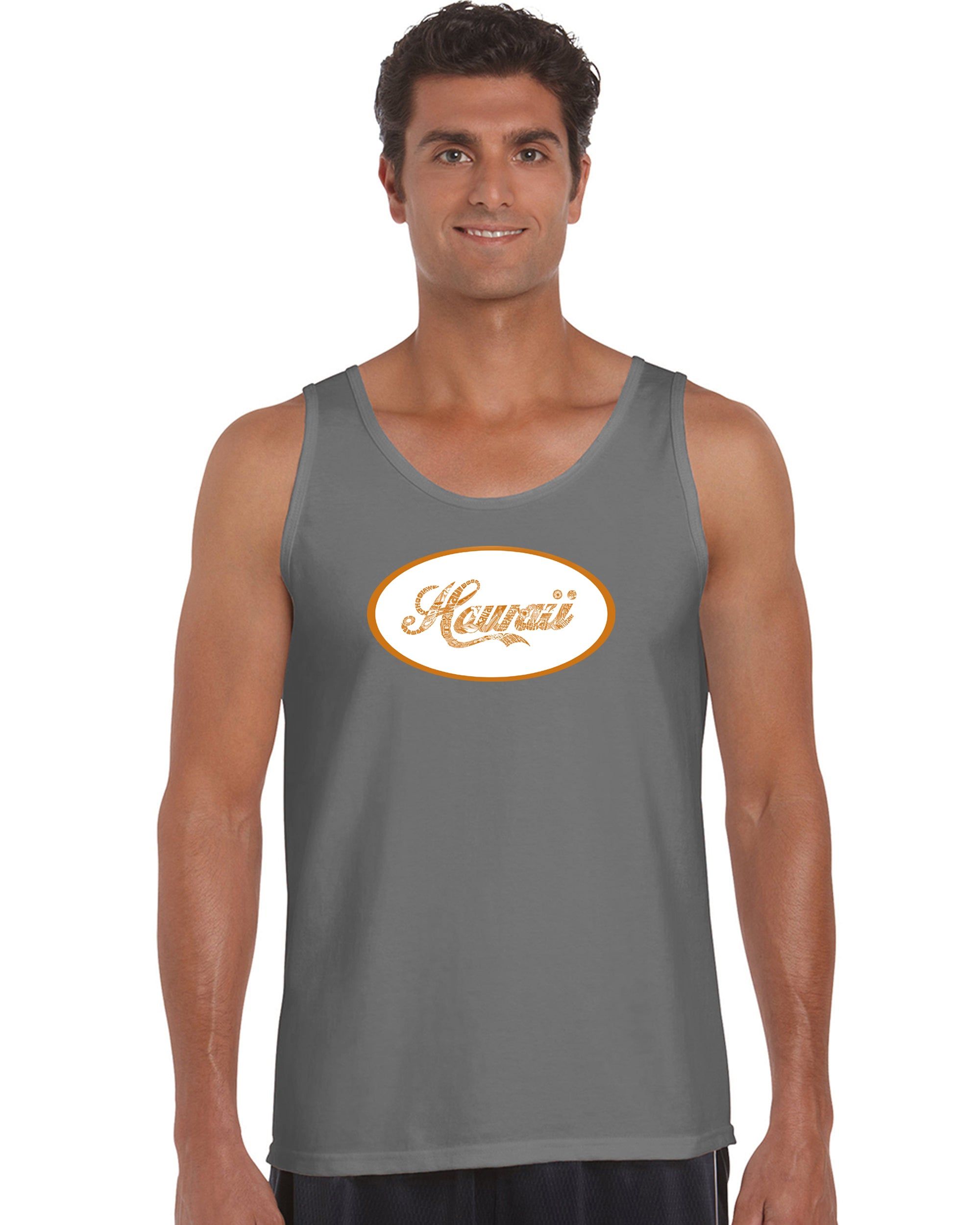 HAWAIIAN ISLAND NAMES & IMAGERY - Men's Word Art Tank Top sold by LA Pop Art product image thumbnail 5
