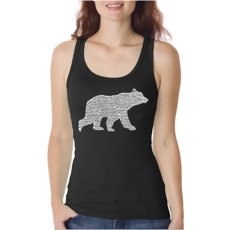 Mama Bear  - Women's Word Art Tank Top sold by LA Pop Art