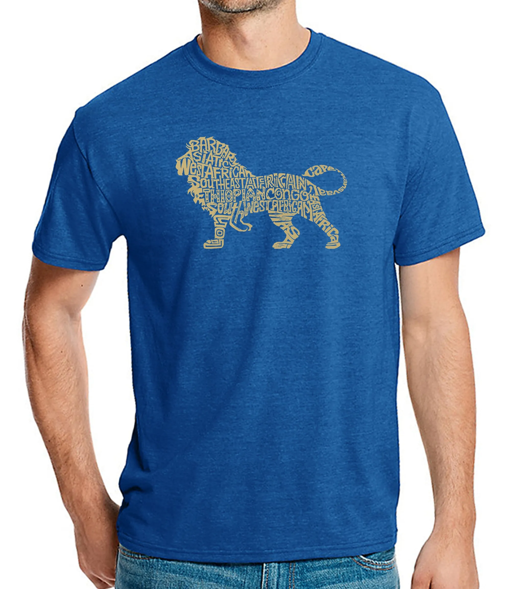 Lion - Men's Premium Blend Word Art T-Shirt sold by LA Pop Art product image thumbnail 5